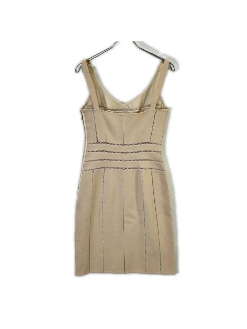 Louis Vuitton Beige Wool Mohair Cami Dress
